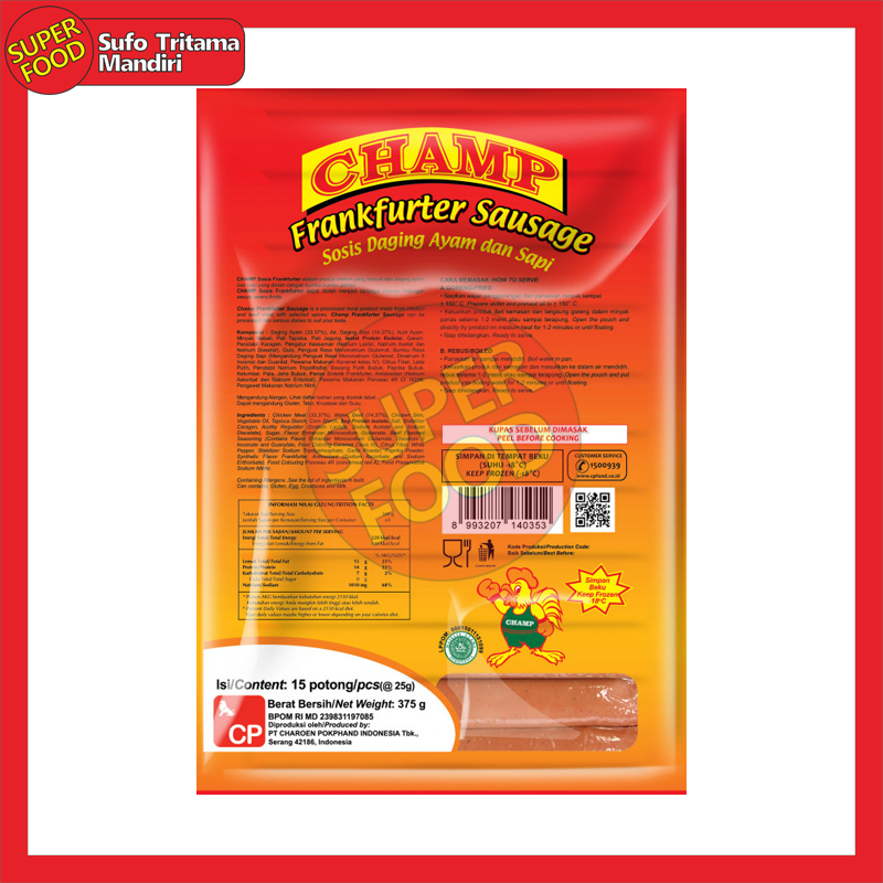 Champ Frankfurter Sausage