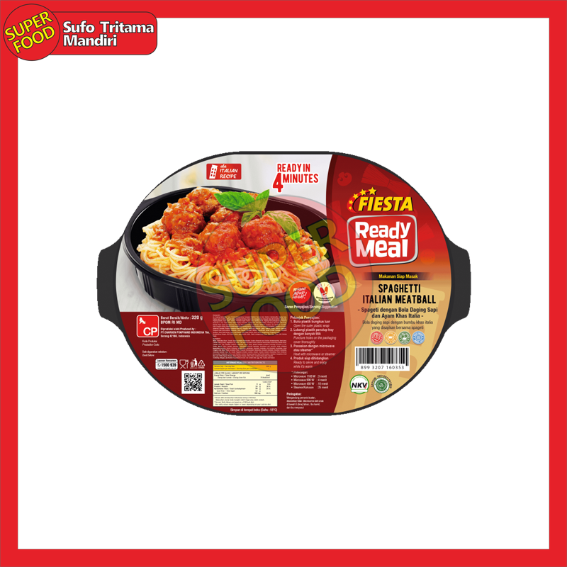 Fiesta Ready Meal Italian Meatball With Spaghetti