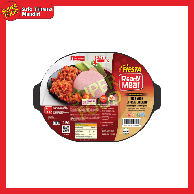 Fiesta Ready Meal Rice with Geprek Chicken