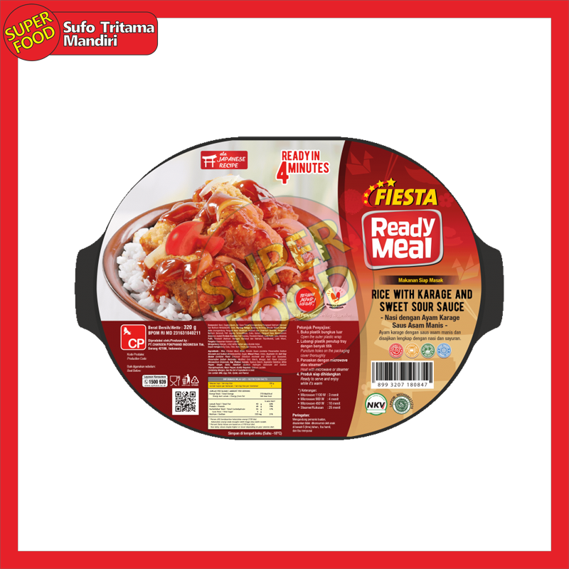 Fiesta Ready Meal Rice With Karage Sweet Sour Sauce