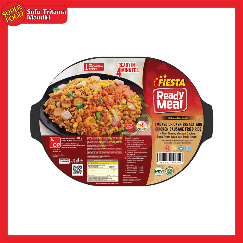 Fiesta Ready Meal Smoked Chicken Breast And Chicken Sausage Fried Rice