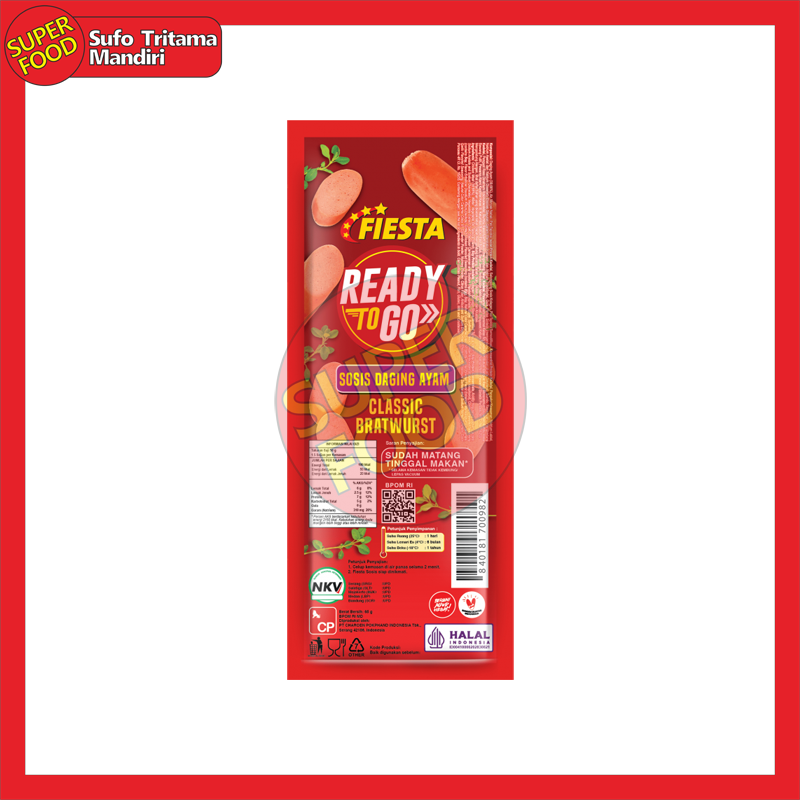 Fiesta Ready To Go Classic Bratwurst Sausage