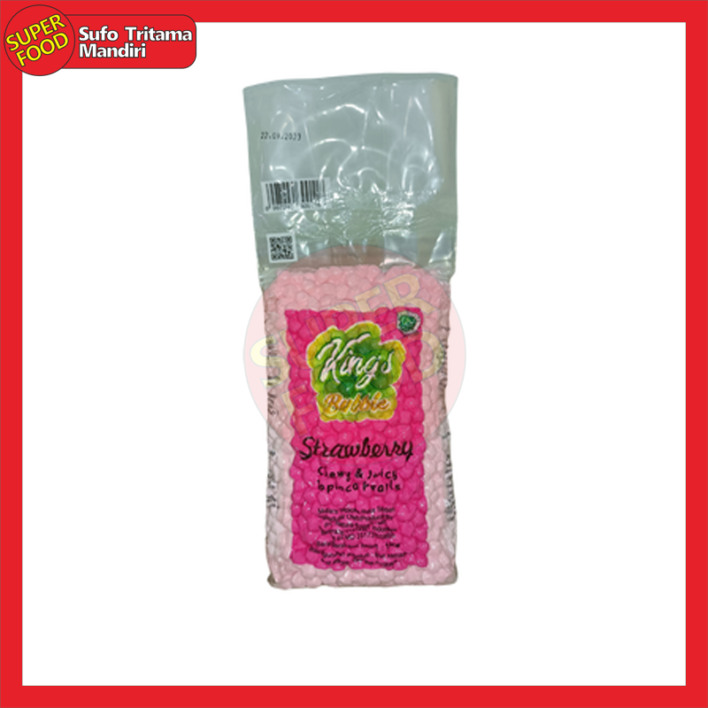 King's Strawberry Bubble Boba