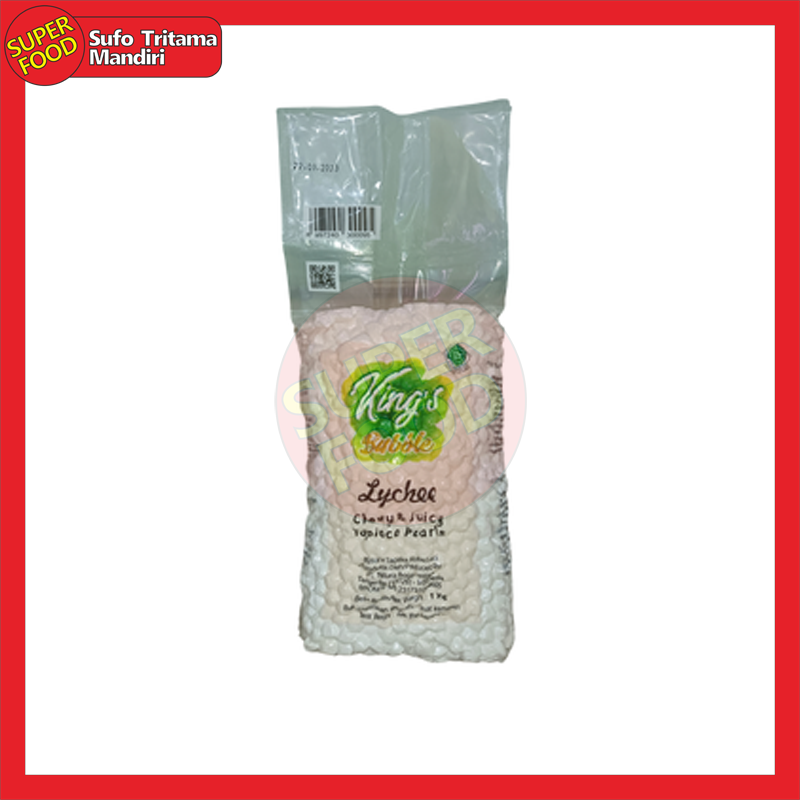 King's Lychee Bubble Boba