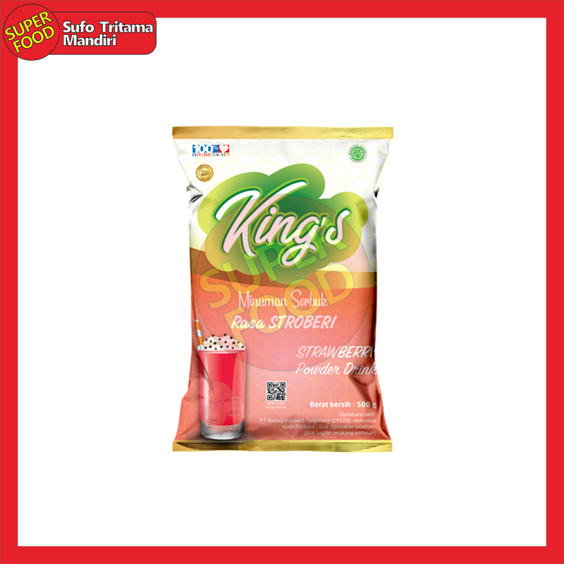 King's Strawberry Powder Drink