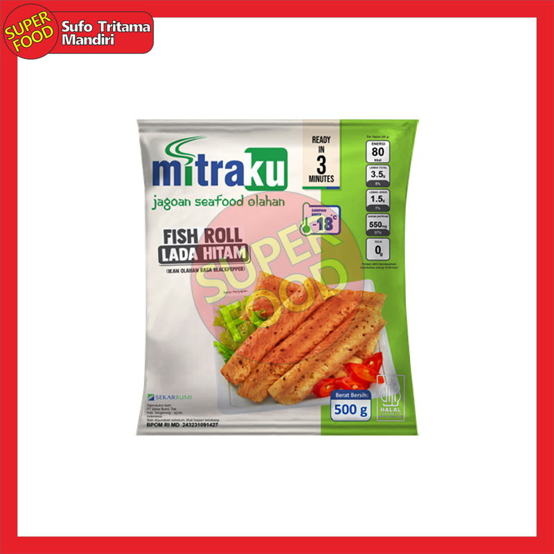 Mitraku Fish Roll Lada Hitam